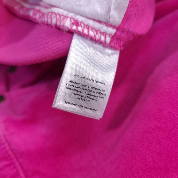 Vineyard Vines Pants Womens 2 Pink Velveteen 5 Pocket Mid Rise Ankle Straight - Picture 8 of 9